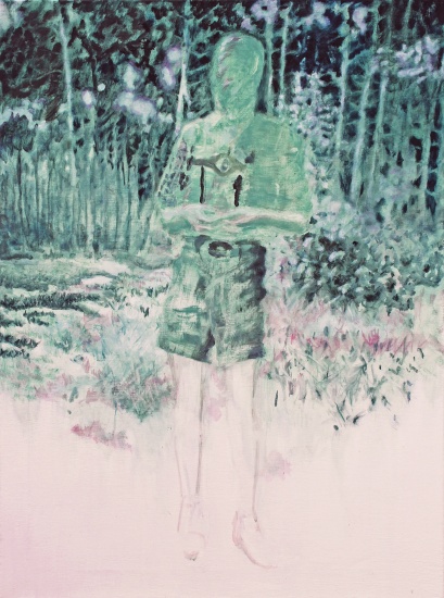Ohne Titel (Junge im Wald) - Tanja Huberti
